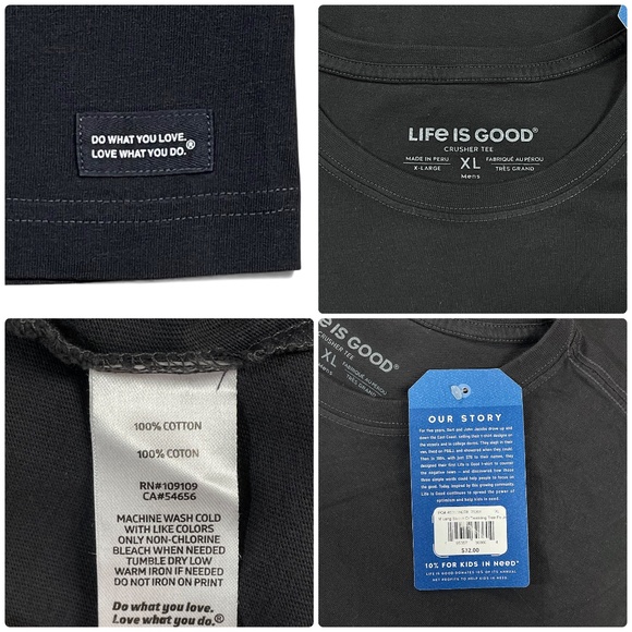 Life Is Good Men’s Lot Of 3 Holiday Crusher Tees Size XL Short Long Sleeve Tops - Picture 9 of 13
